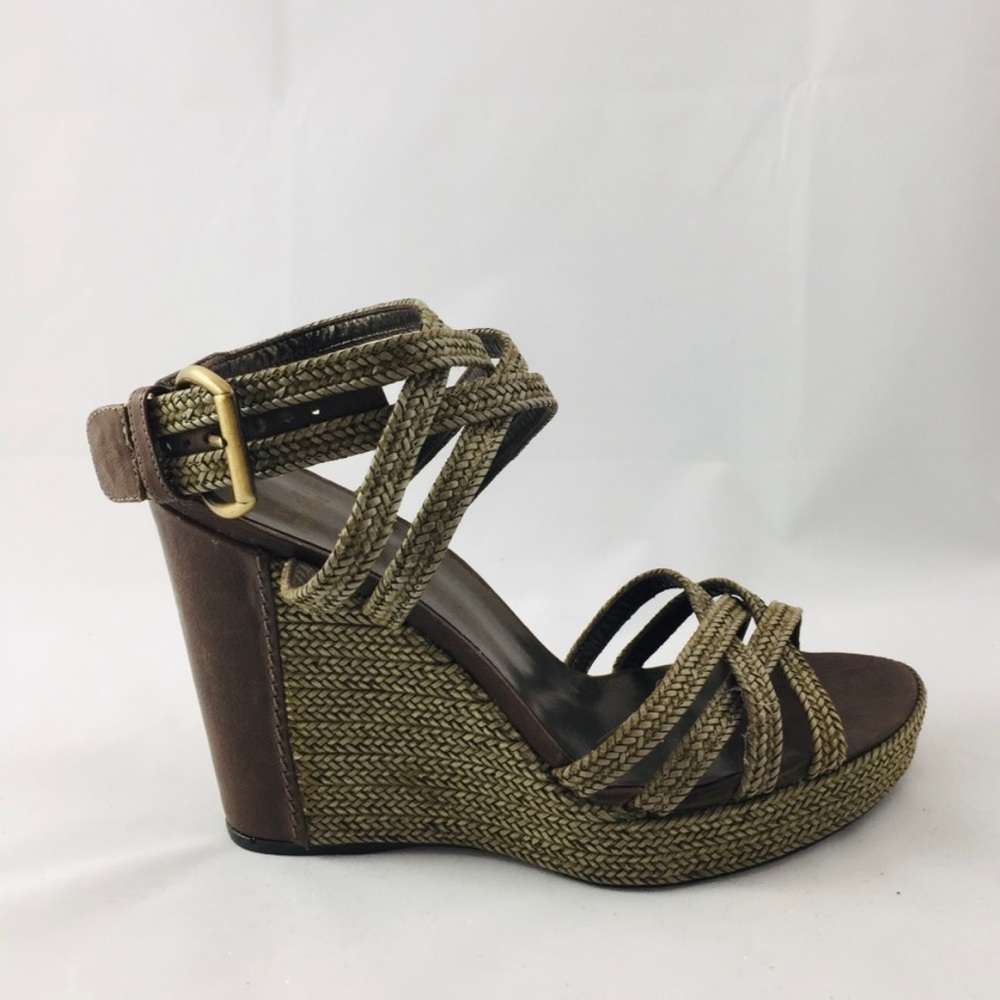 Stuart Weitzman Green Straw Espadrilles - New - Picture 2 of 5